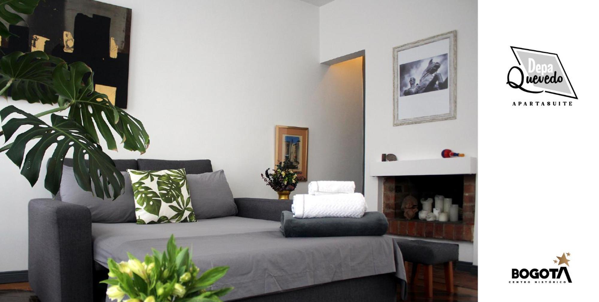 Depa Quevedo - Trendy Revamped Flat - Exceptional Spot In Bogota'S Historic Colonial Square - Candelaria Экстерьер фото