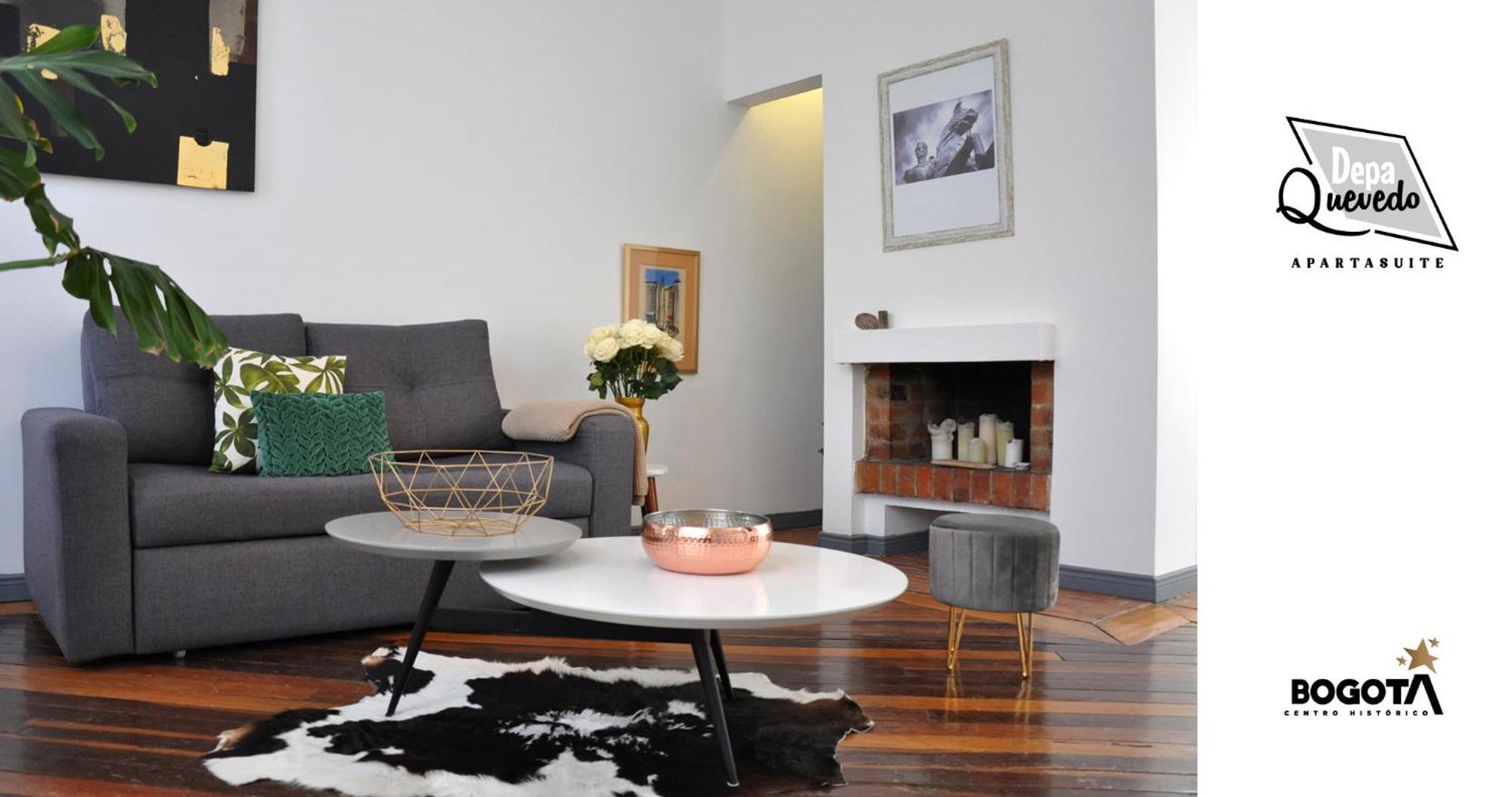 Depa Quevedo - Trendy Revamped Flat - Exceptional Spot In Bogota'S Historic Colonial Square - Candelaria Экстерьер фото