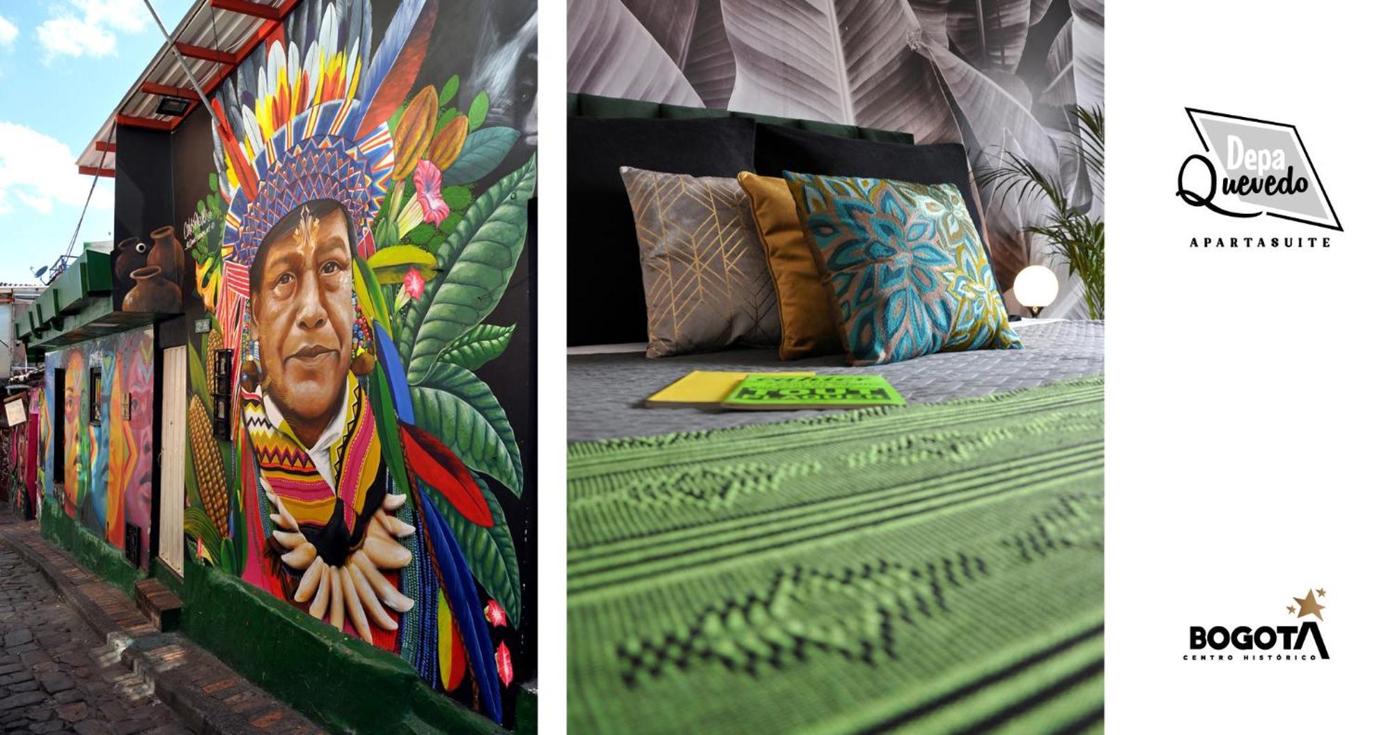 Depa Quevedo - Trendy Revamped Flat - Exceptional Spot In Bogota'S Historic Colonial Square - Candelaria Экстерьер фото